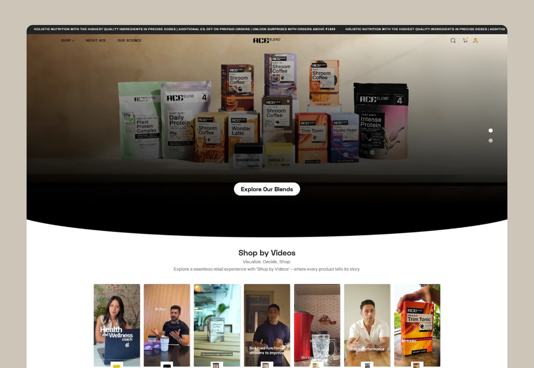 Ace Blend — Shopify Development by Proscube