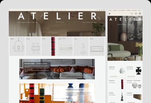 Atelier Ashiesh Shah — Landing Page by Proscube
