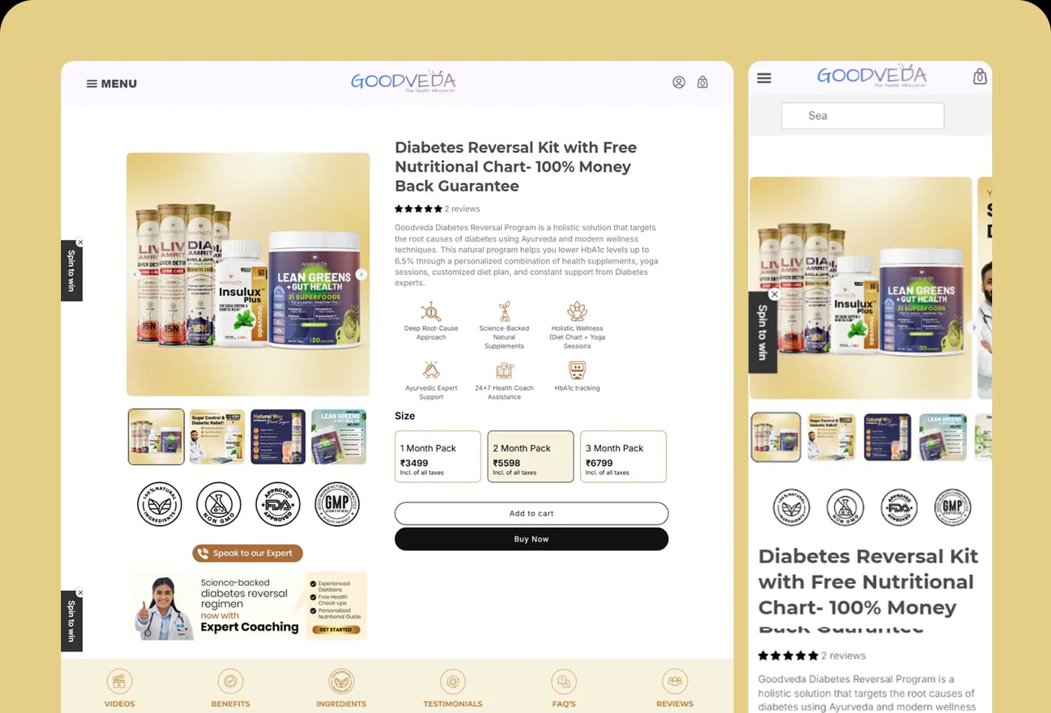 goodveda.com — Web Design & Develop by Proscube