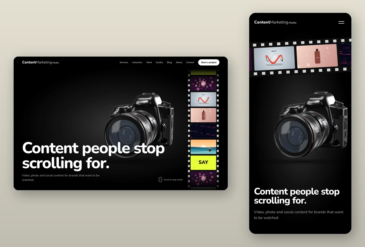 ContentMarketing.Media — Web Design & Develop by Proscube