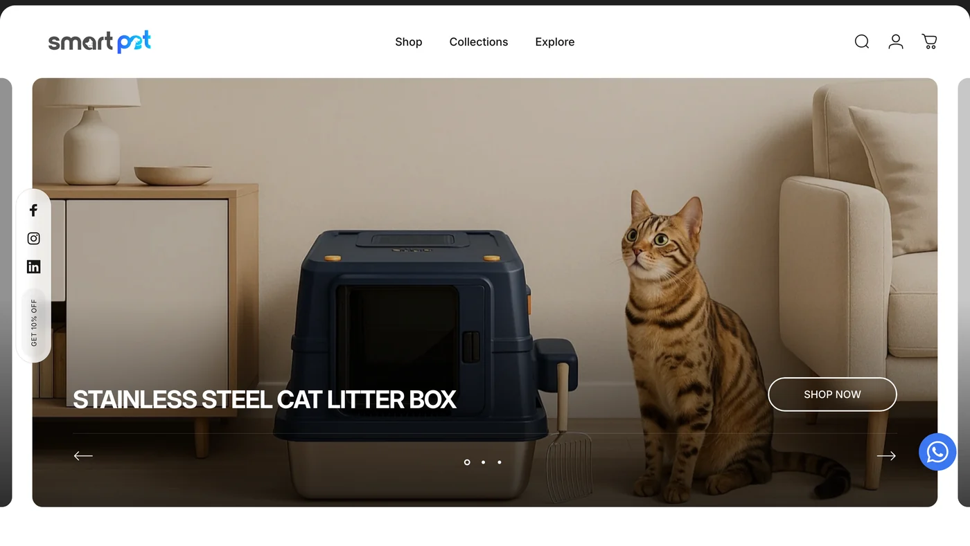 Smart Pet — visual identity and store