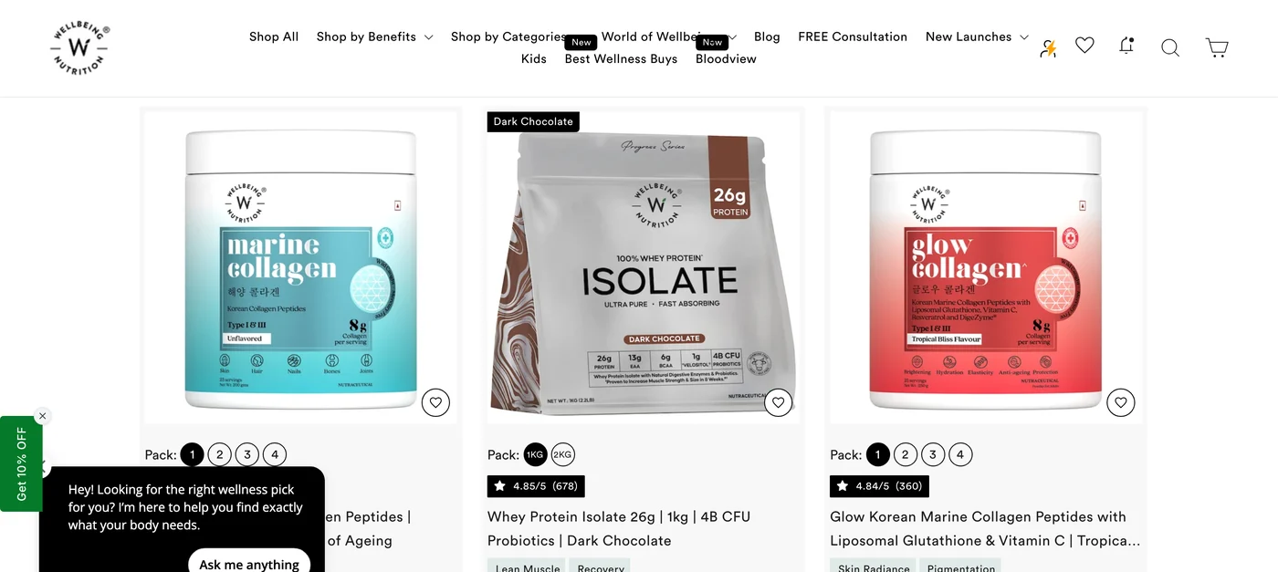 Wellbeing Nutrition — Shopify Plus build